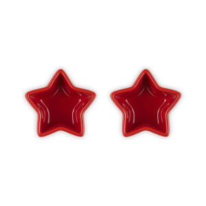 Le Creuset Stoneware Set of 2 Star Cerise Ramekins